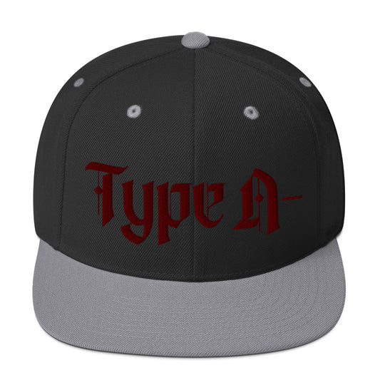 Type A Negative Snapback Hat