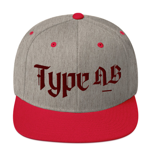 Type AB Negative Snapback Hat