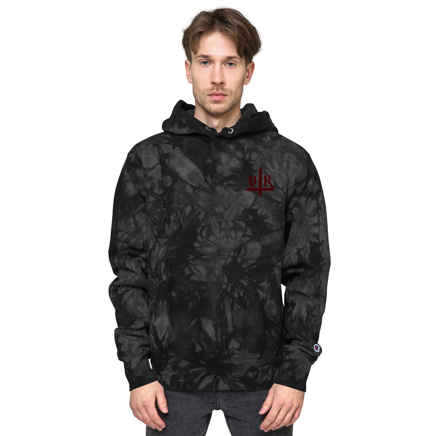 VK Smol Boi Logo Tye-Die Hoodie - Vampyre Kollective