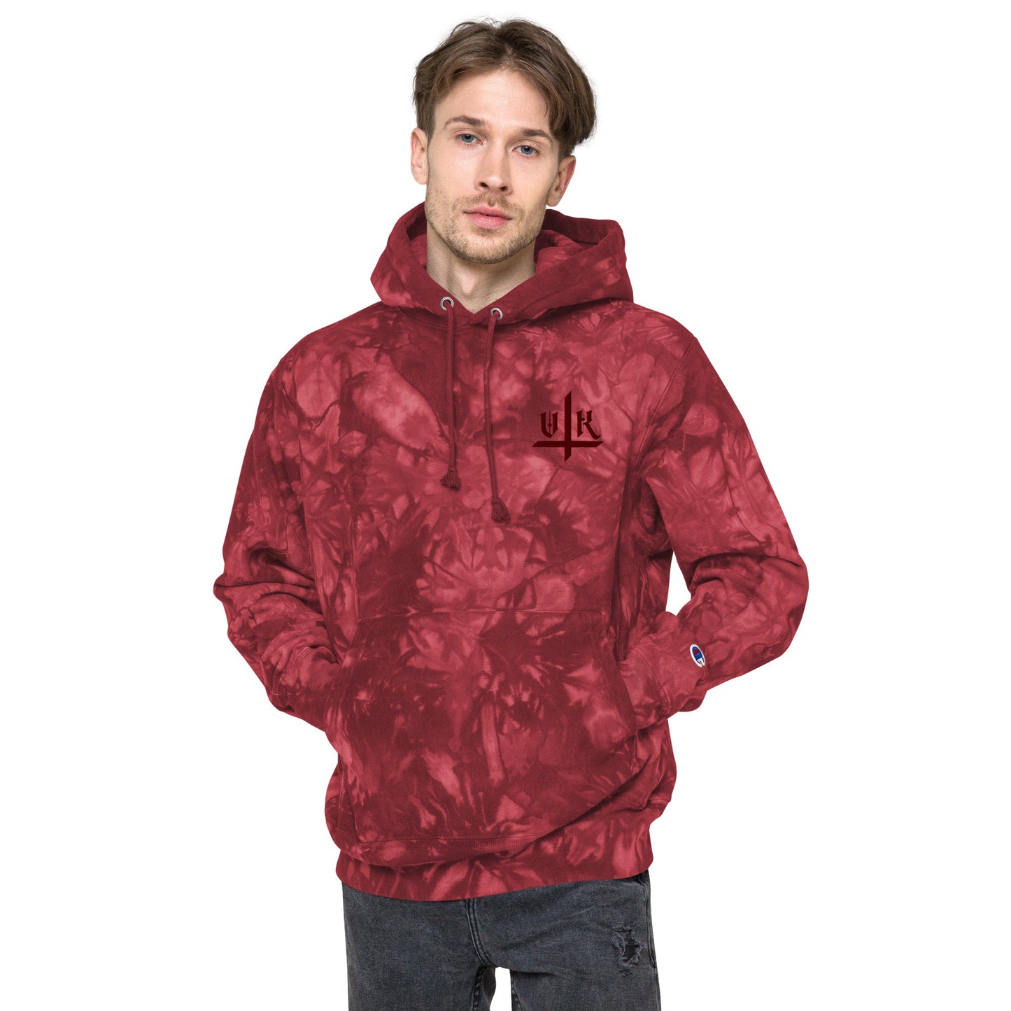 VK Smol Boi Logo Tye-Die Hoodie - Vampyre Kollective