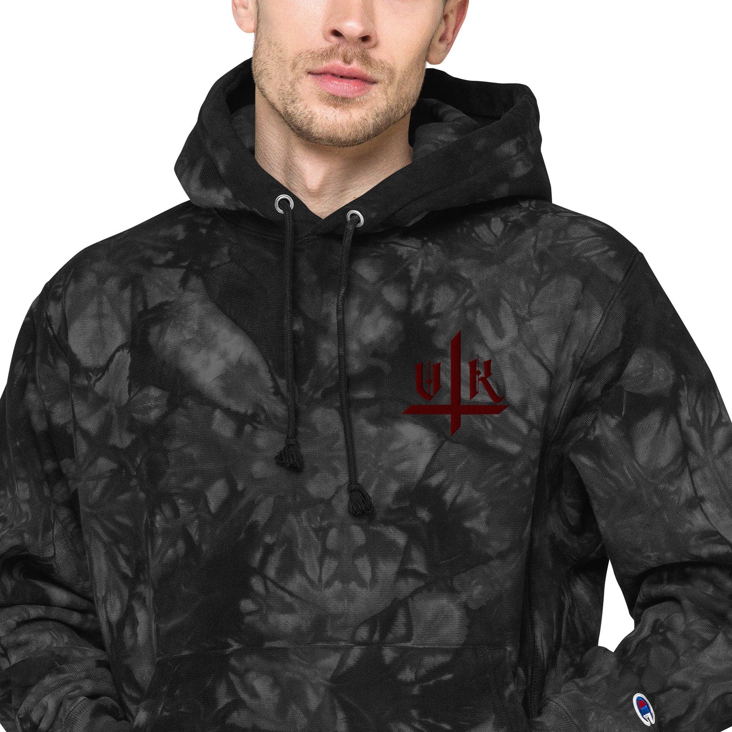VK Smol Boi Logo Tye-Die Hoodie - Vampyre Kollective