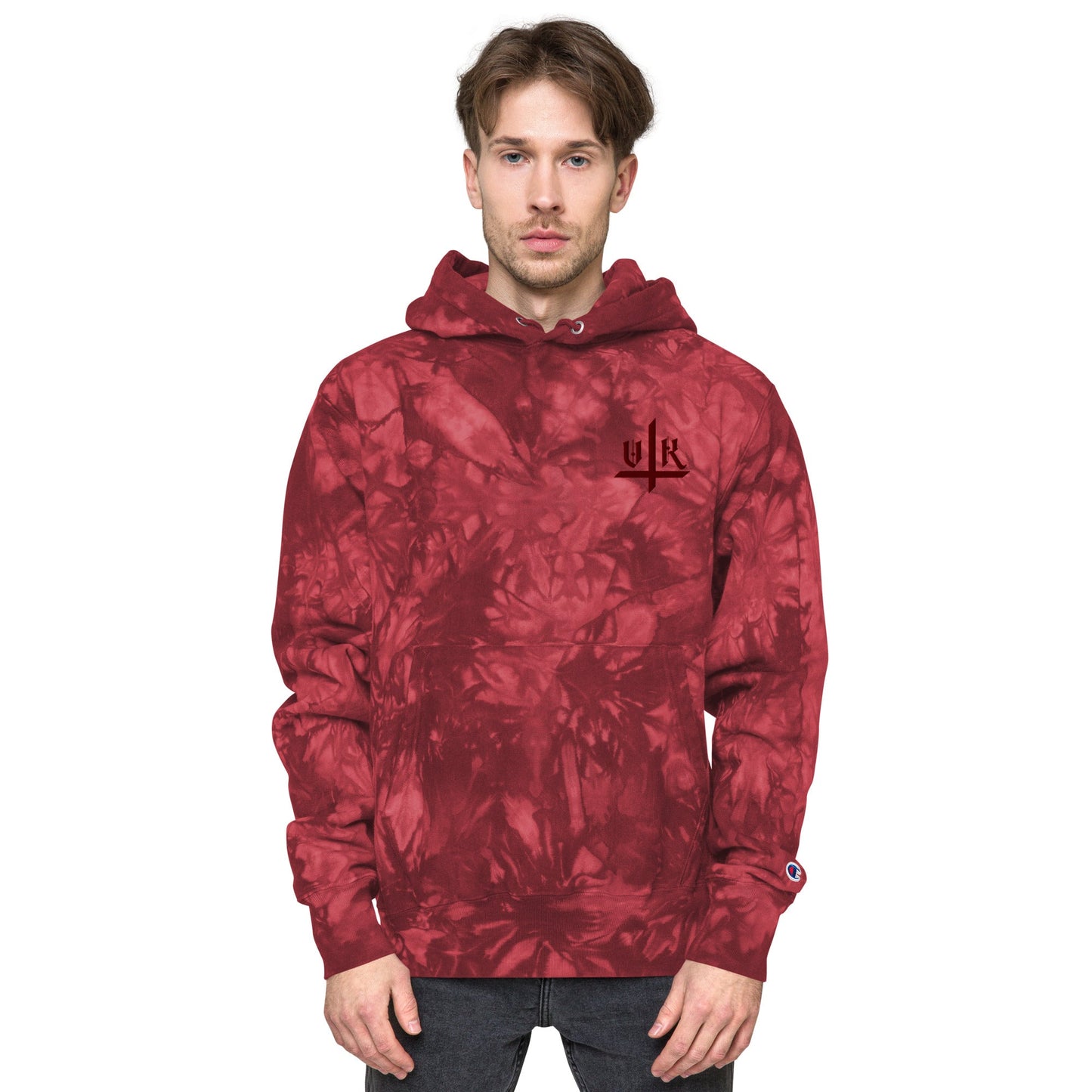 VK Smol Boi Logo Tye-Die Hoodie - Vampyre Kollective