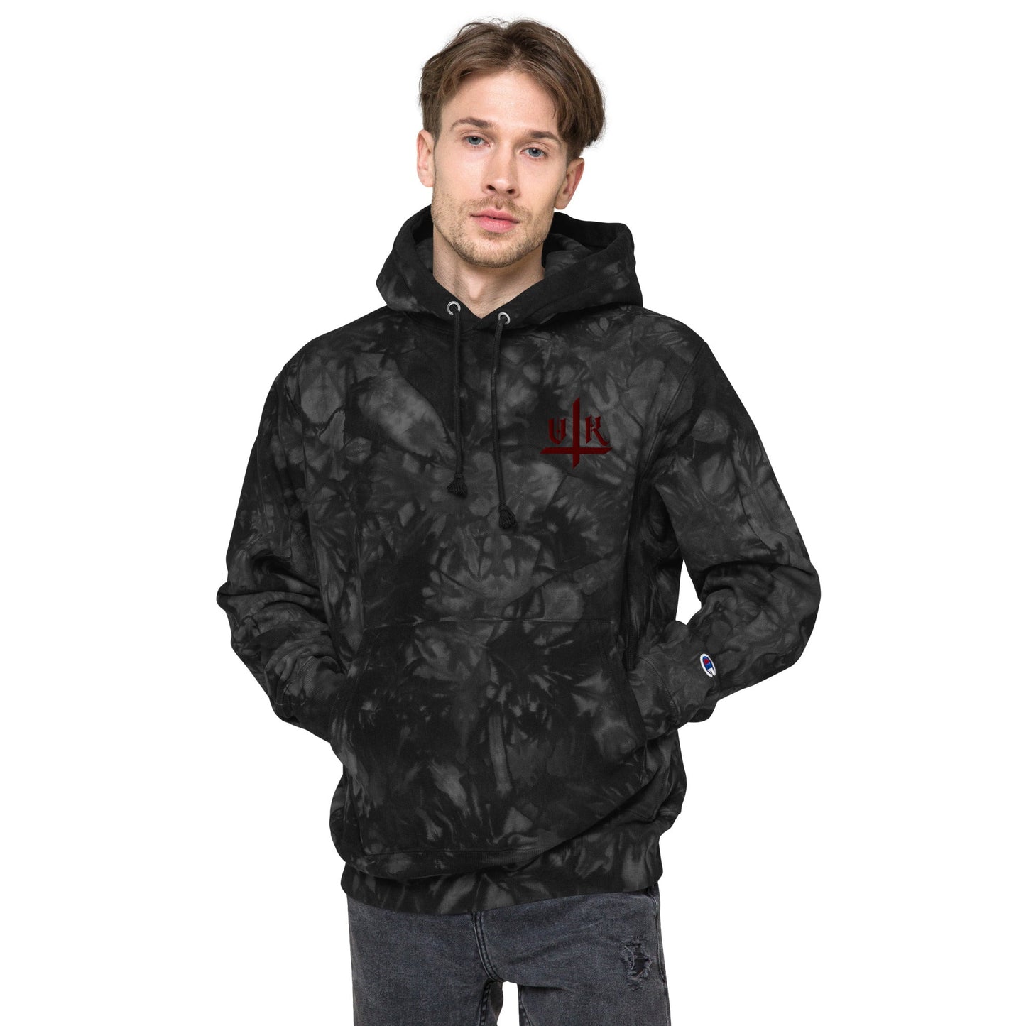 VK Smol Boi Logo Tye-Die Hoodie - Vampyre Kollective