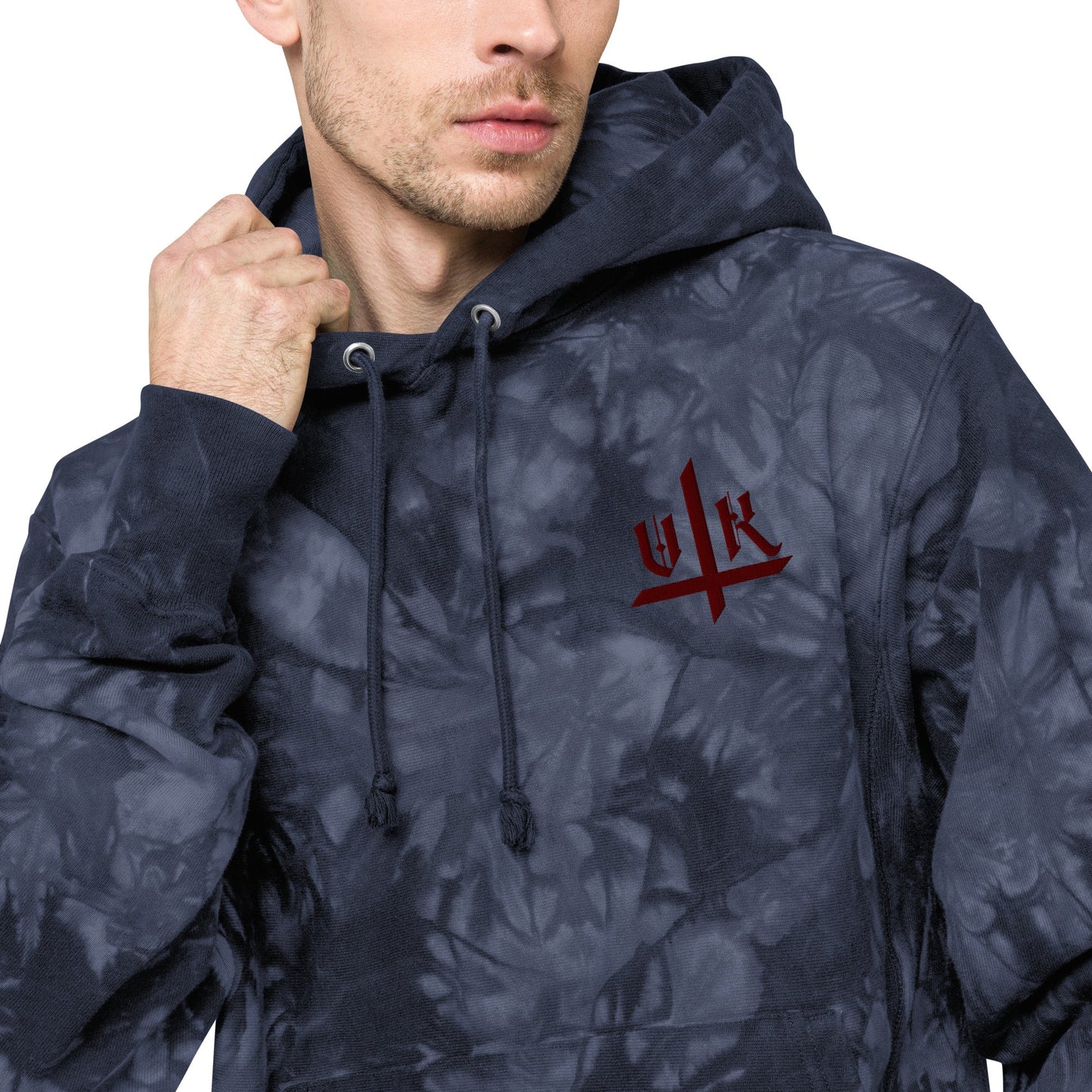 VK Smol Boi Logo Tye-Die Hoodie - Vampyre Kollective