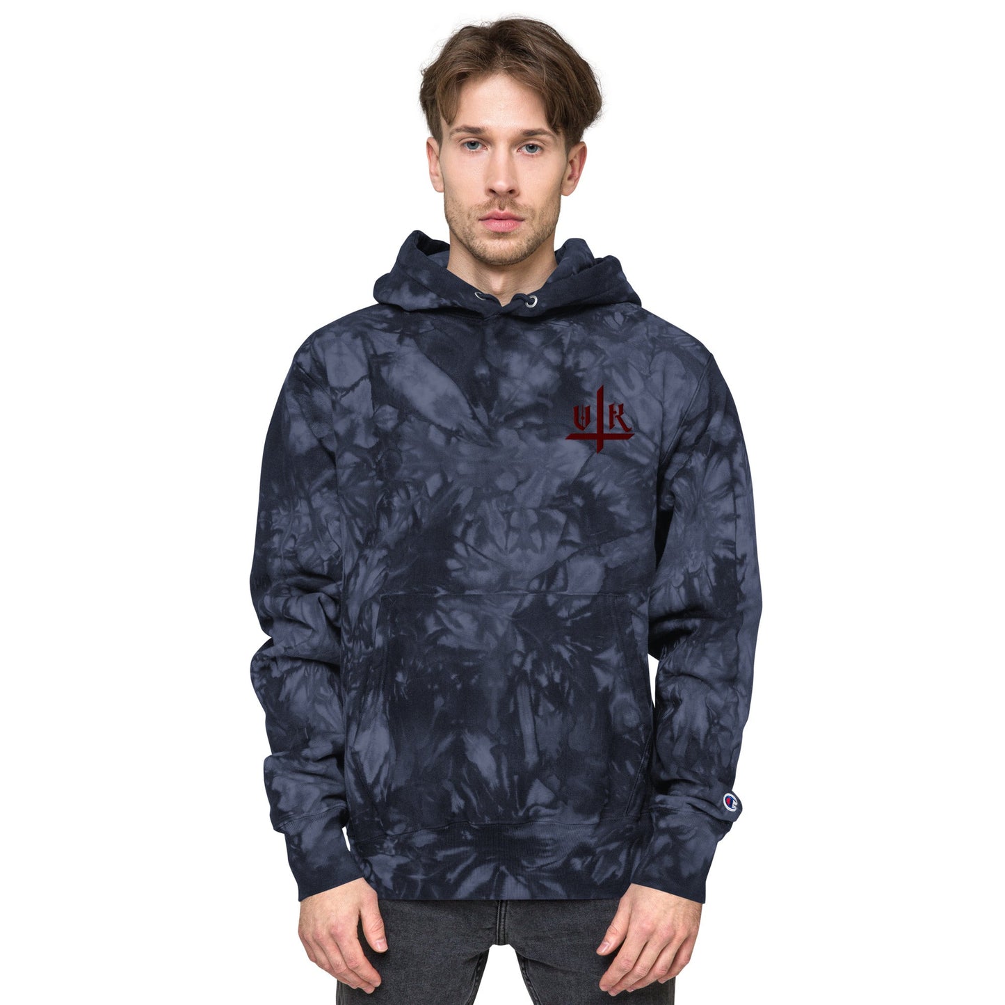 VK Smol Boi Logo Tye-Die Hoodie - Vampyre Kollective