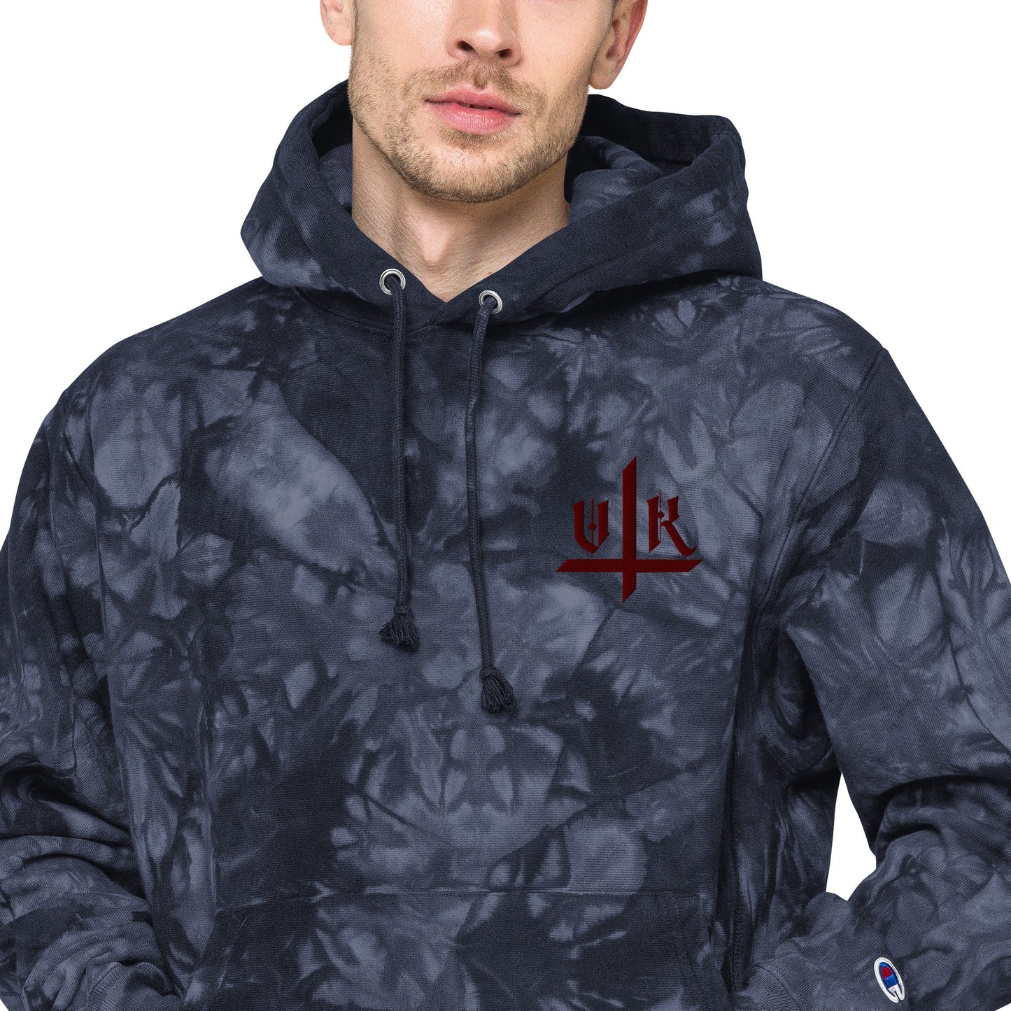 VK Smol Boi Logo Tye-Die Hoodie - Vampyre Kollective
