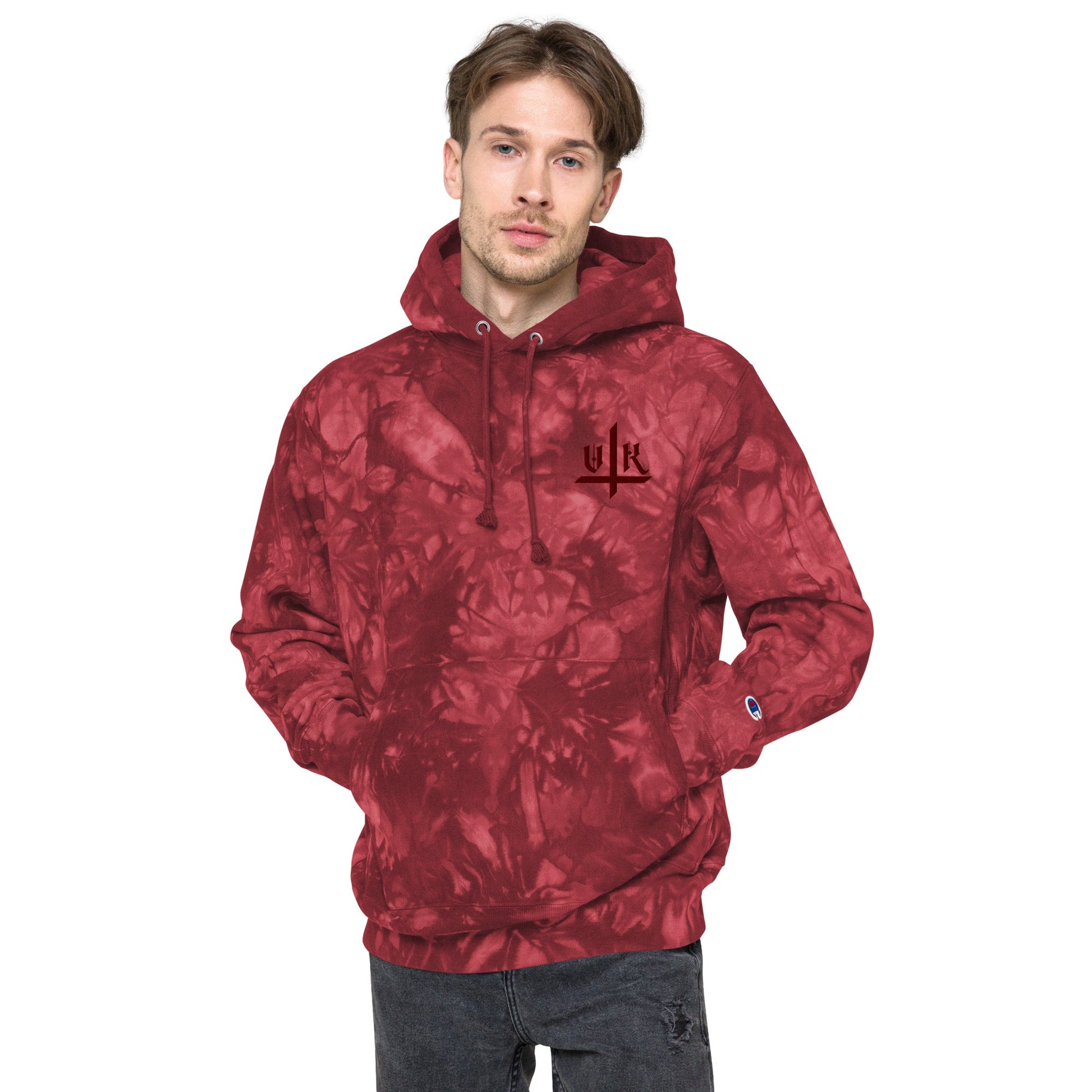 VK Smol Boi Logo Tye-Die Hoodie - Vampyre Kollective