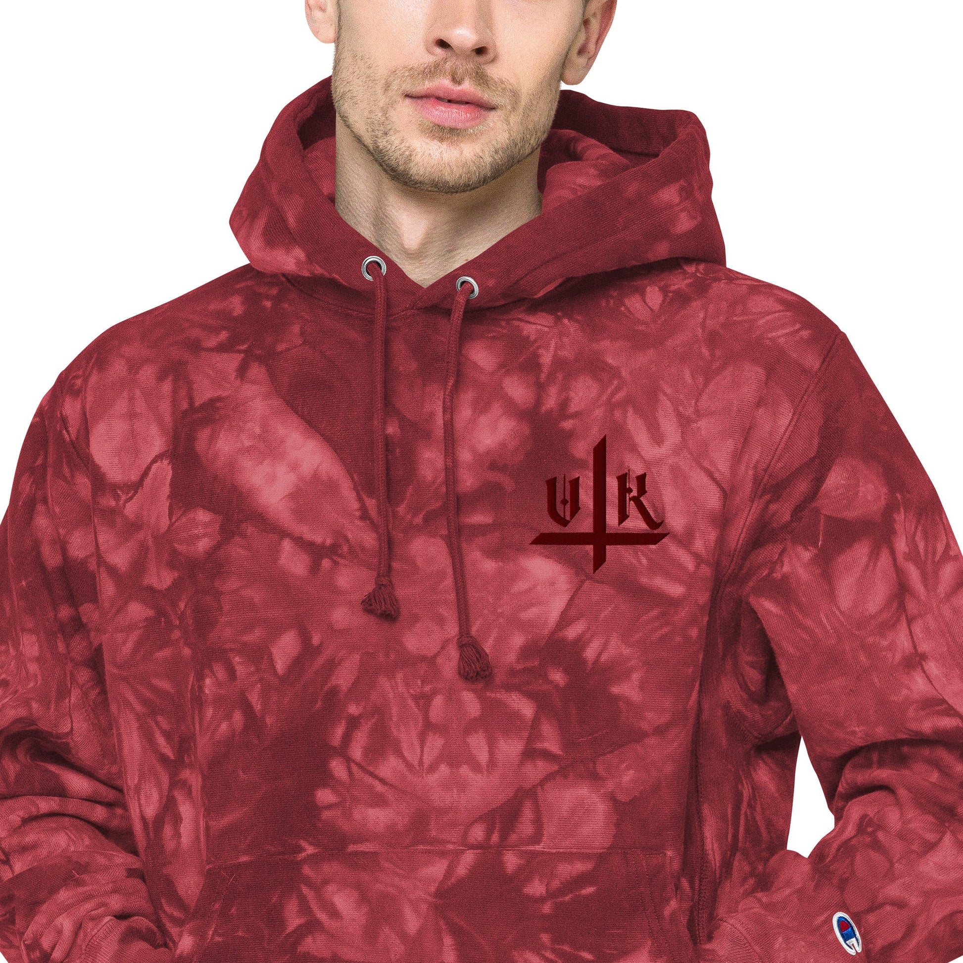 VK Smol Boi Logo Tye-Die Hoodie - Vampyre Kollective